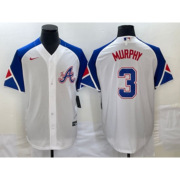 Atlanta Braves #3 Dale Murphy White 2023 City Connect Cool Base Stitched Jersey