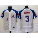 Atlanta Braves #3 Dale Murphy White 2023 City Connect Flex Base Stitched Jersey
