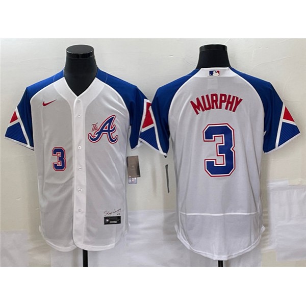 Atlanta Braves #3 Dale Murphy White 2023 City Connect Flex Base Stitched Jersey