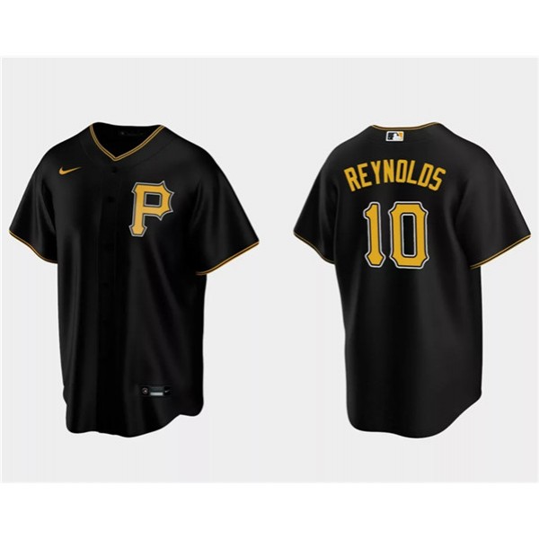 Pittsburgh Pirates #10 Bryan Reynolds Black Cool Base Stitched Jersey