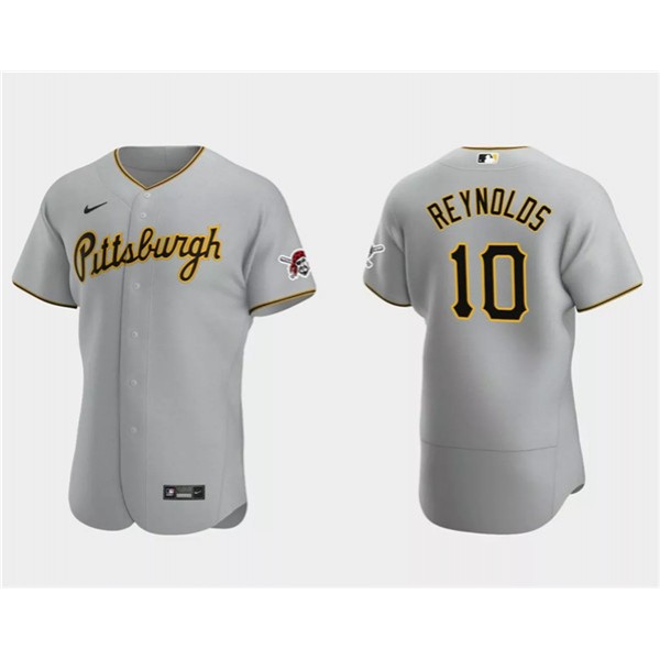 Pittsburgh Pirates #10 Bryan Reynolds Gray Flex Base Stitched Jersey