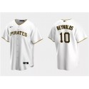 Pittsburgh Pirates #10 Bryan Reynolds White Cool Base Stitched Jersey