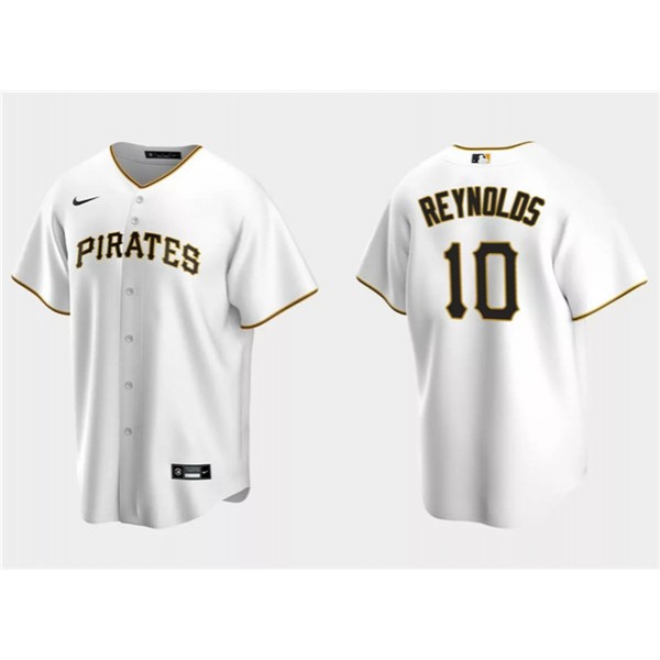 Pittsburgh Pirates #10 Bryan Reynolds White Cool Base Stitched Jersey