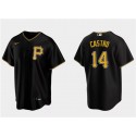 Pittsburgh Pirates #14 Rodolfo Castro Black Cool Base Stitched Jersey