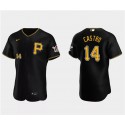 Pittsburgh Pirates #14 Rodolfo Castro Black Flex Base Stitched Jersey
