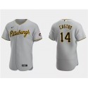 Pittsburgh Pirates #14 Rodolfo Castro Gray Flex Base Stitched Jersey