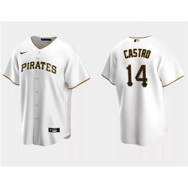 Pittsburgh Pirates #14 Rodolfo Castro White Cool Base Stitched Jersey