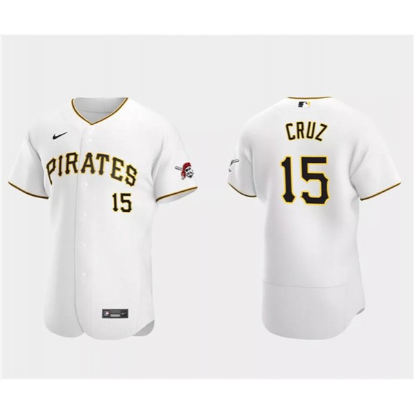 Pittsburgh Pirates #15 Oneil Cruz White Flex Base Stitched Jersey