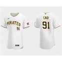 Pittsburgh Pirates #91 Ji Man Choi White Flex Base Stitched Jersey