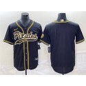 Pittsburgh Pirates Blank Black Cool Base Stitched Jersey