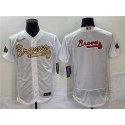Atlanta Braves 2022 All-Star White Team Big Logo Flex Base Stitched Jersey