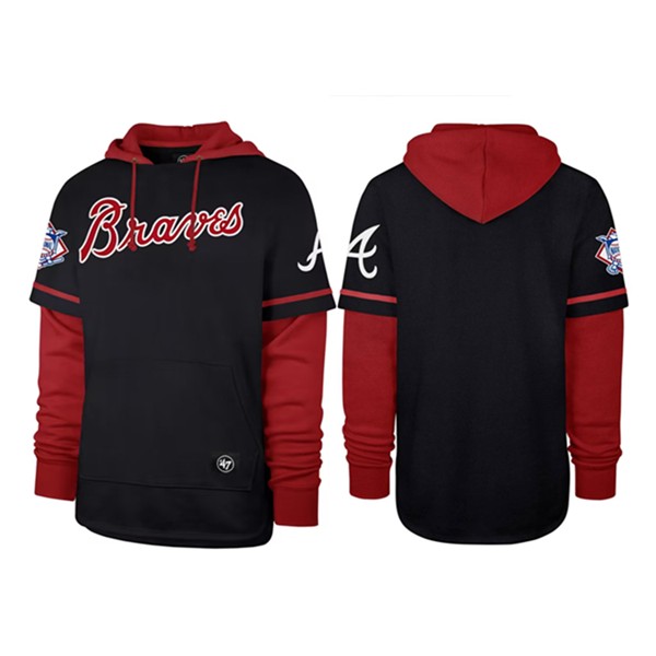 Atlanta Braves Black Pullover Hoodie