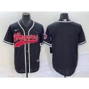 Atlanta Braves Blank Black Cool Base With Patch Stitched Jersey