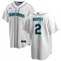 Seattle Mariners #2 Tom Murphy White Cool Base Stitched Jersey
