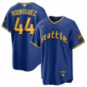 Seattle Mariners #44 Julio Rodriguez Royal 2023 City Connect Cool Base Stitched Jersey