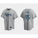 Tampa Bay Rays #15 Josh Lowe Gray Cool Base Stitched Jersey