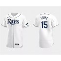 Tampa Bay Rays #15 Josh Lowe White Flex Base Stitched Jersey
