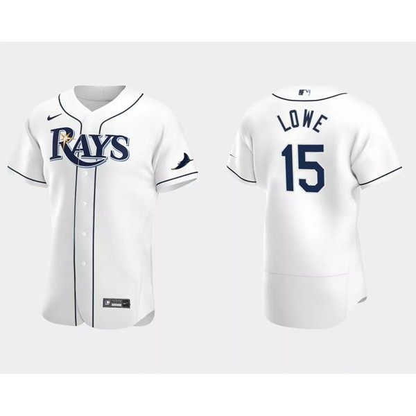 Tampa Bay Rays #15 Josh Lowe White Flex Base Stitched Jersey