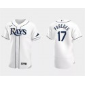 Tampa Bay Rays #17 Isaac Paredes White Flex Base Stitched Jersey