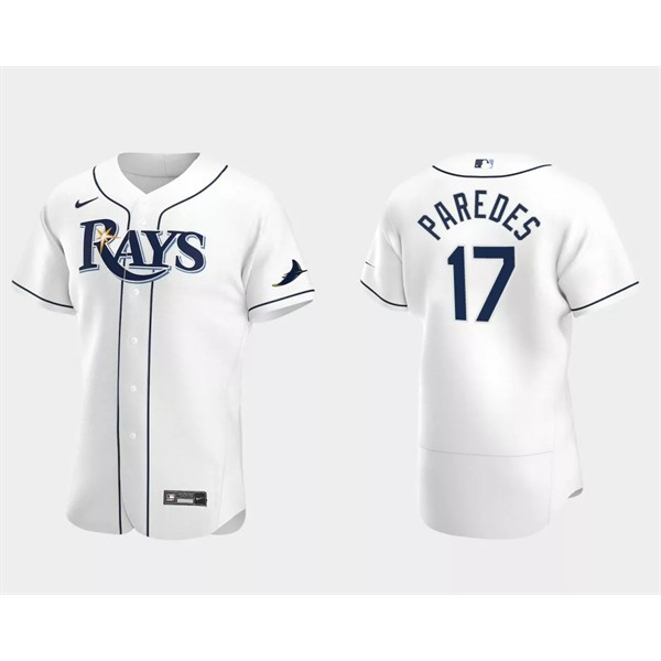Tampa Bay Rays #17 Isaac Paredes White Flex Base Stitched Jersey
