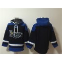 Tampa Bay Rays Blank Black Blue Lace-Up Pullover Hoodie