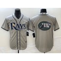 Tampa Bay Rays Gray Team Big Logo Cool Base Stitched Jersey
