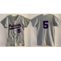 Vintage Somerset Patriots Custom Gray Stitched Jersey