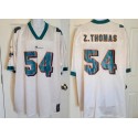 Miami Dolphins #54 Zac Thomas White Stitched Jersey
