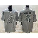 Philadelphia Eagles #2 Darius Slay JR Gray Super Bowl LVII Patch Atmosphere Fashion Stitched Jersey