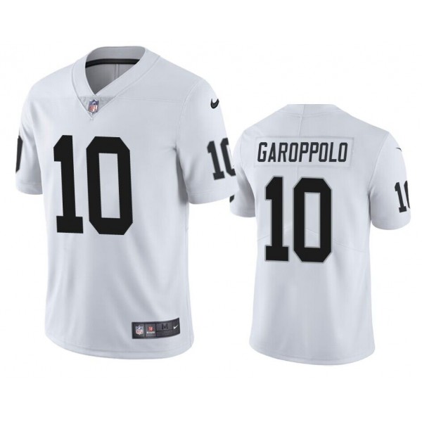 Las Vegas Raiders #10 Jimmy Garoppolo White Vapor Untouchable Stitched Jersey