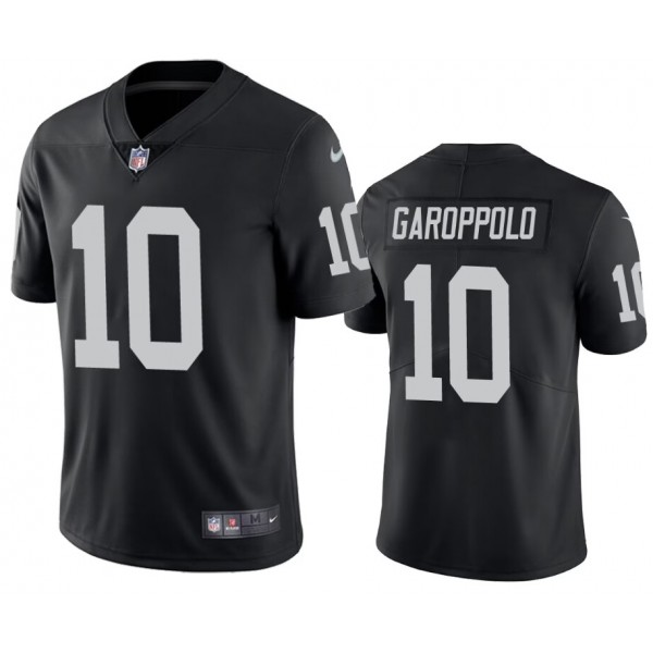 Las Vegas Raiders #10 Jimmy Garoppolo Black Vapor Untouchable Stitched Jersey