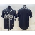 Miami Dolphins Blank Black Reflective With Patch Cool Base Stitched Baseball Jersey