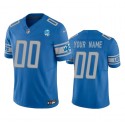 Detroit Lions Custom Blue 2023 F.U.S.E. 90th Anniversary Vapor Untouchable Limited Stitched Jersey