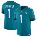 Jacksonville Jaguars #1 Travis Etienne Jr. Teal Vapor Untouchable Limited Stitched Jersey