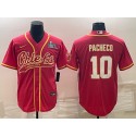 Kansas City Chiefs #10 Isiah Pacheco Red With Super Bowl LVII Patch Cool Base Stitched Jersey