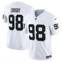 Las Vegas Raiders #98 Maxx Crosby White 2023 F.U.S.E Vapor Untouchable Stitched Jersey