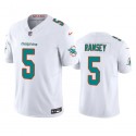Miami Dolphins #5 Jalen Ramsey White 2023 F.U.S.E Vapor Limited Stitched Jersey
