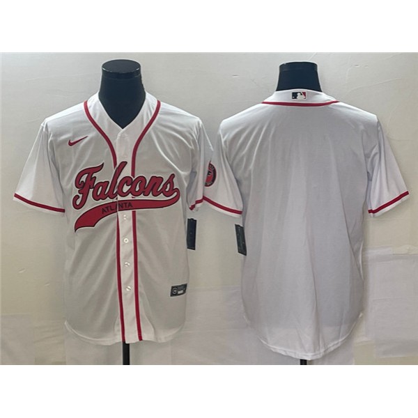 Atlanta Falcons Blank White With Patch Cool Base Stitched Jersey