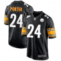Pittsburgh Steelers #24 Joey Porter Jr. Black Stitched Game Jersey