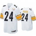 Pittsburgh Steelers #24 Joey Porter Jr. White Stitched Game Jersey
