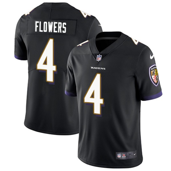 Baltimore Ravens #4 Zay Flowers Black Vapor Untouchable Jersey