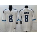 Tennessee Titans #8 Will Levis White Vapor Untouchable Stitched Jersey