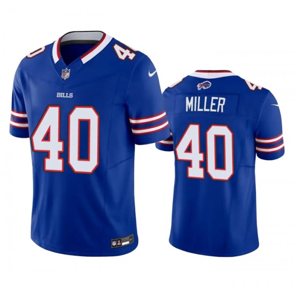 Buffalo Bills #40 Von Miller Blue 2023 F.U.S.E. Vapor Untouchable Limited Stitched Jersey