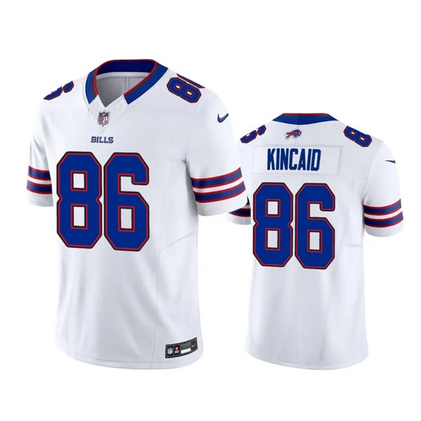Buffalo Bills #86 Dalton Kincaid White 2023 Draft Vapor Untouchable Stitched Jersey