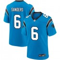 Carolina Panthers #6 Miles Sanders Blue Stitched Game Jersey