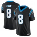 Carolina Panthers #8 Jaycee Horn Black 2023 F.U.S.E. Vapor Untouchable Stitched Jersey