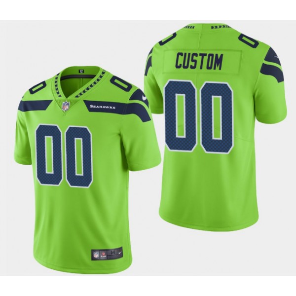 Seattle Seahawks ACTIVE PLAYER Custom Green Vapor Untouchable Limited Stitched Jersey