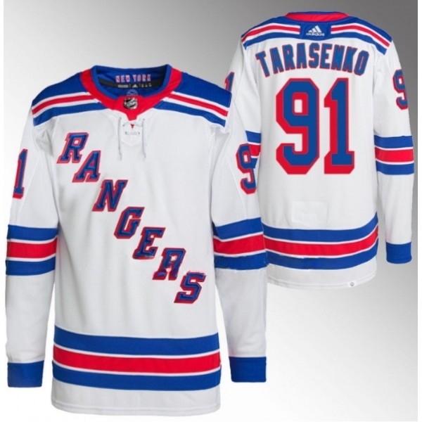 New York Rangers #91 Vladimir Tarasenko White Stitched Jersey