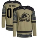 Colorado Avalanche Custom Camo Salute To Service Stitched Jersey