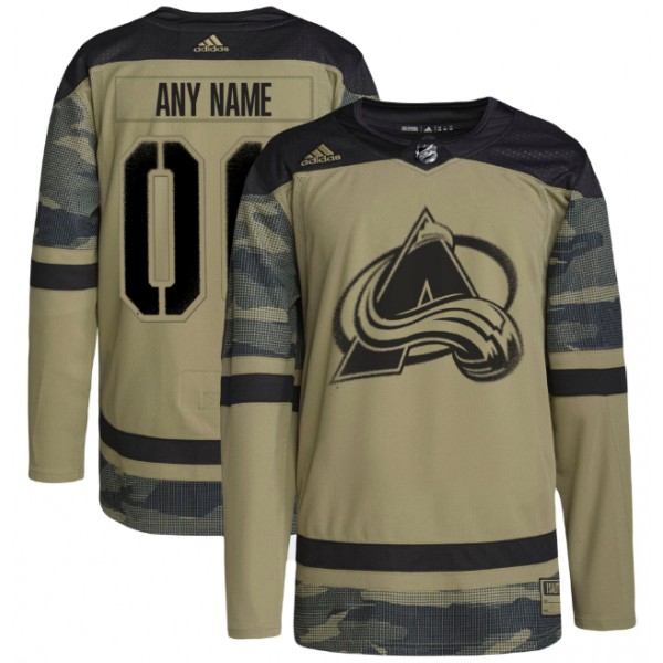 Colorado Avalanche Custom Camo Salute To Service Stitched Jersey